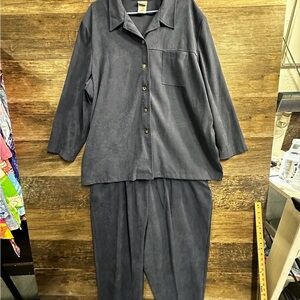 Jenny Buchanan Woman Relaxed Blue Pantsuit with Soft Fabric 3X